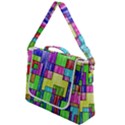 Colorful stylish design Box Up Messenger Bag View1