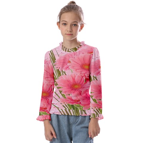 Nature Flowers Kids  Frill Detail Tee by Sparkle