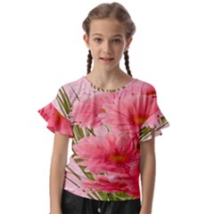 Nature Flowers Kids  Cut Out Flutter Sleeves by Sparkle