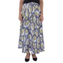 Gong Instrument Motif Pattern Flared Maxi Skirt View1