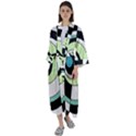 Abstraction 73 Maxi Satin Kimono View1