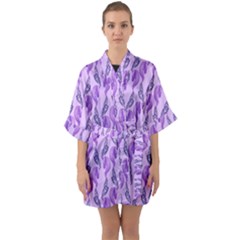 Unicorn Butterfly Half Sleeve Satin Kimono  by Sparkle