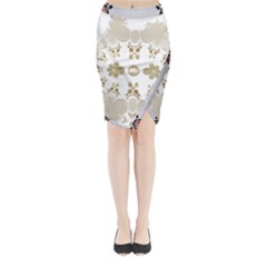 Im Fourth Dimension Mintme Midi Wrap Pencil Skirt by imanmulyana