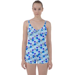 Sealife Tie Front Two Piece Tankini by Sparkle