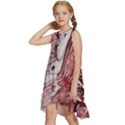 Cora; abstraction Kids  Frill Swing Dress View2