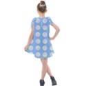 Abstract Stylish Design Pattern Blue Kids  Tie Up Tunic Dress View2