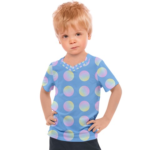 Abstract Stylish Design Pattern Blue Kids  Sports Tee by brightlightarts