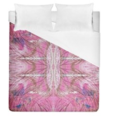 Pink Arabesque Iv Duvet Cover (queen Size) by kaleidomarblingart