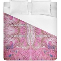 Pink Arabesque Iv Duvet Cover (king Size) by kaleidomarblingart