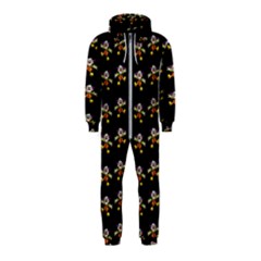 Dancing Clowns Black Hooded Jumpsuit (kids) by TetiBright