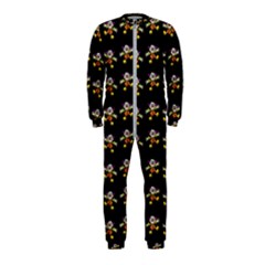 Dancing Clowns Black Onepiece Jumpsuit (kids) by TetiBright