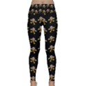 Dancing Clowns Black Lightweight Velour Classic Yoga Leggings View1