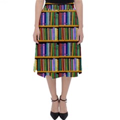 Books On A Shelf Classic Midi Skirt by TetiBright