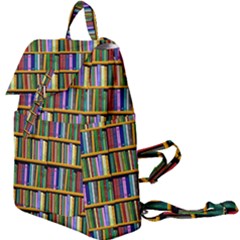 Books On A Shelf Buckle Everyday Backpack by TetiBright