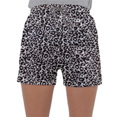 Black Cheetah Skin Sleepwear Shorts by Sparkle