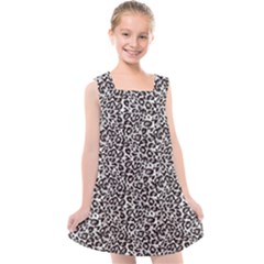 Black Cheetah Skin Kids  Cross Back Dress by Sparkle