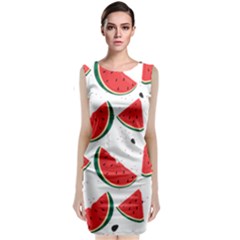 Watermelon Seamless Pattern Classic Sleeveless Midi Dress by Jancukart