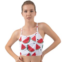 Watermelon Seamless Pattern Mini Tank Bikini Top by Jancukart