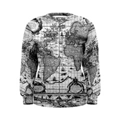 Antique Mapa Mundi Revisited Women s Sweatshirt by ConteMonfrey