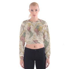 Mapa Mundi 1775 Cropped Sweatshirt by ConteMonfrey