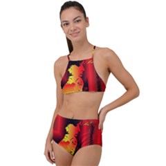 Red Light Ii High Waist Tankini Set by MRNStudios