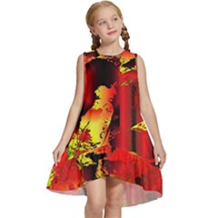 Red Light Ii Kids  Frill Swing Dress by MRNStudios