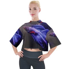 Betta Fish Photo And Wallpaper Cute Betta Fish Pictures Mock Neck Tee by StoreofSuccess