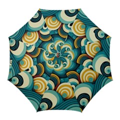 Waves Ocean Sea Abstract Whimsical (1) Golf Umbrellas by Jancukart