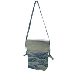 Clouds Of Smoke On The Green Hills Folding Shoulder Bag by qygartwork