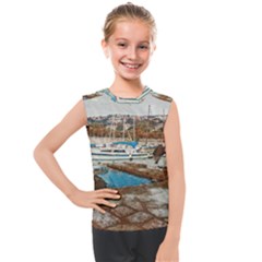 Alone On Gardasee, Italy  Kids  Mesh Tank Top by ConteMonfrey