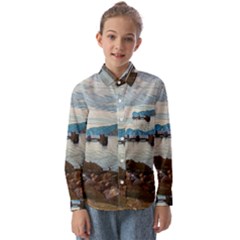 Ducks On Gardasee Kids  Long Sleeve Shirt by ConteMonfrey