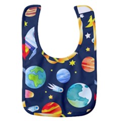 Space Galaxy Seamless Background Baby Bib by Jancukart