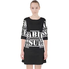 Babbu Issues - Italian Daddy Issues Quarter Sleeve Pocket Dress by ConteMonfrey