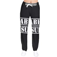 Babbu Issues - Italian Daddy Issues Women Velvet Drawstring Pants by ConteMonfrey