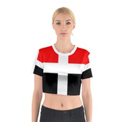 Arpitania Flag Cotton Crop Top by tony4urban