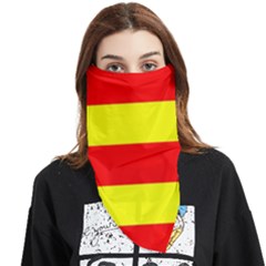 Aust Agder Flag Face Covering Bandana (triangle) by tony4urban