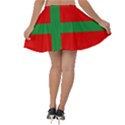 Bornholm Denmark Flag Velvet Skater Skirt View2