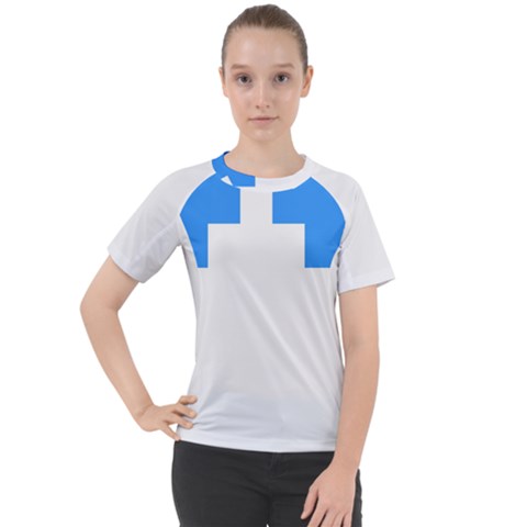 Akershus Flag Women s Sport Raglan Tee by tony4urban