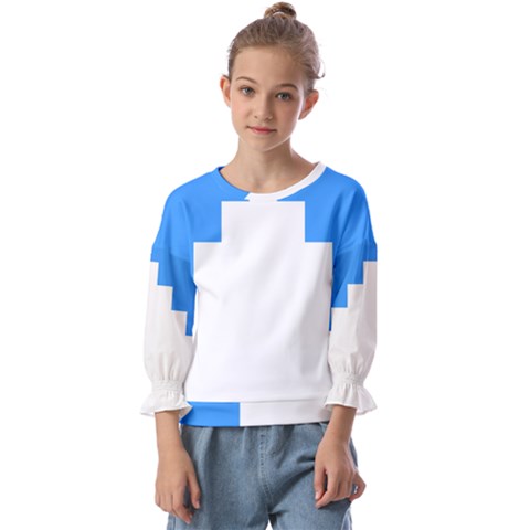 Akershus Flag Kids  Cuff Sleeve Top by tony4urban