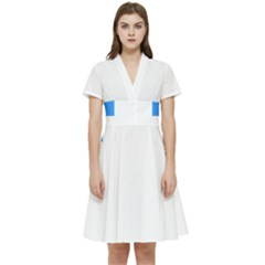 Akershus Flag Short Sleeve Waist Detail Dress by tony4urban