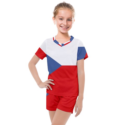 Czech Republic Kids  Mesh Tee And Shorts Set by tony4urban