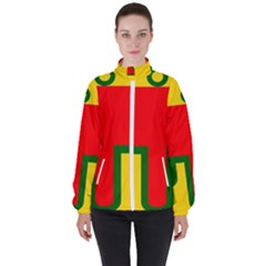 Auvergne Flag Women s High Neck Windbreaker by tony4urban