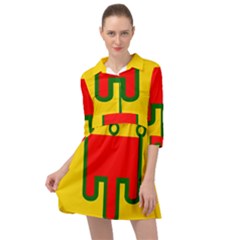 Auvergne Flag Mini Skater Shirt Dress by tony4urban