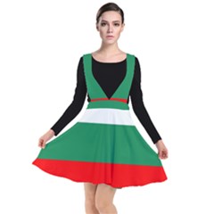 Bulgaria Plunge Pinafore Dress by tony4urban