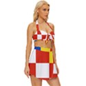 Antwerp Flag Vintage Style Bikini Top and Skirt Set  View3