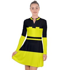 Kashubian Flag Long Sleeve Panel Dress by tony4urban