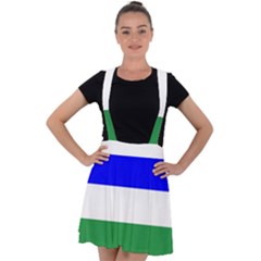 Ladinia Flag Velvet Suspender Skater Skirt by tony4urban