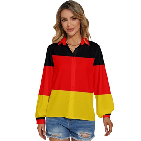 Germany Women s Long Sleeve Button Down Shirt by tony4urban