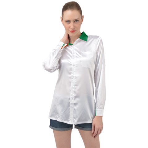 Ireland Long Sleeve Satin Shirt by tony4urban