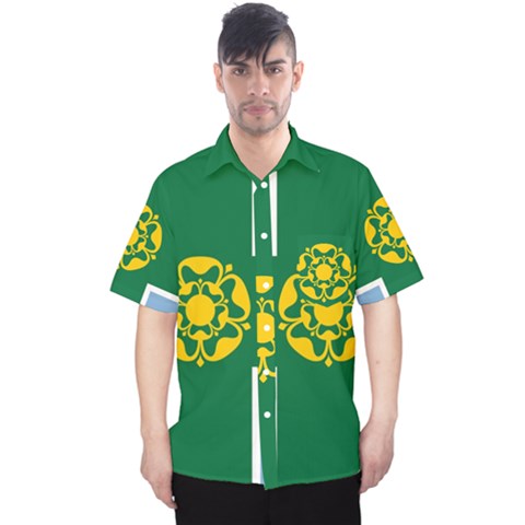 Derbyshire Flag Men s Hawaii Shirt by tony4urban